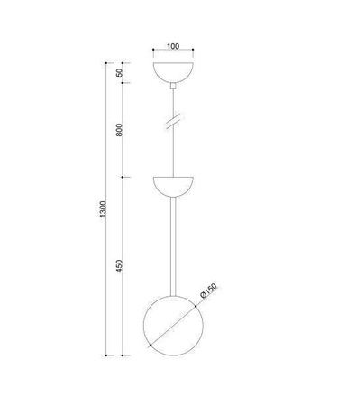 Ummo lampa wisząca Gladio G9 czarna GLA122P0