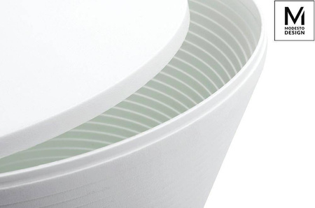 Modesto Design stołek Tamburo biały polipropylen PP612.WHITE