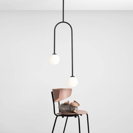Aldex lampa wisząca Nave 2xE14 czarna 1088PL_H1