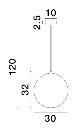 Luces Exclusivas lampa wisząca LED Adela Ø 30 cm E27 1x12W IP20 złota LE43362