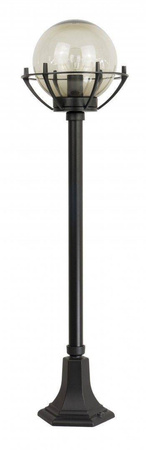 Su-ma lampa stojąca zewnętrzna Kule z koszykiem 200 E27 czarna/patyna 102cm IP43 K 5002/2/KPO FU