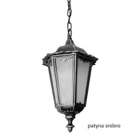 Su-ma lampa wisząca zewnętrzna Retro Classic E27 czarna/patyna IP43 K 1018/1/D