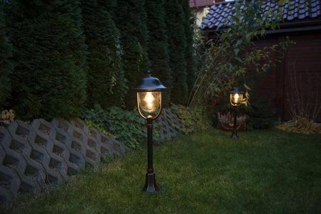 Su-ma lampa stojąca zewnętrzna Prince E27 czarna/patyna 87cm IP43 K 5002/3/O