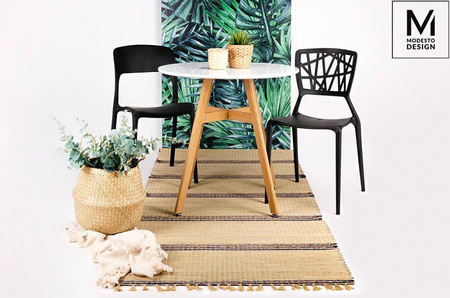 Modesto Design krzesło Zing czarne polipropylen C1028.BLACK