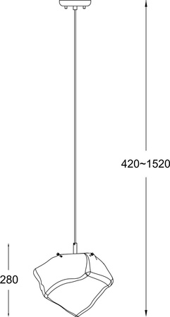 Zuma Line lampa wisząca Rock E27 złota P0488-01B-U8AC