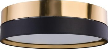 TK Lighting plafon Hilton 4xE27 czarno/złoty 4345