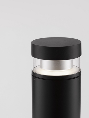 Luces Exclusivas lampa stojąca zewnętrzna LED Acatic Ø 13,4 cm 12W 594lm 3000K IP54 wys. 70 cm czarna LE73509