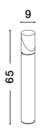 Luces Exclusivas lampa stojąca zewnętrzna Barca Ε27 antracytowa 65cm IP65 LE71500