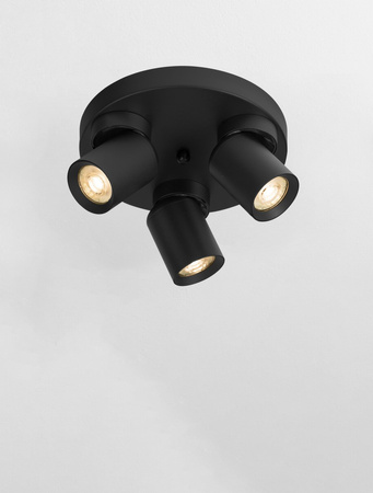 Luces Exclusivas lampa sufitowa LED Galvez GU10 3x10W IP20 czarna LE44407