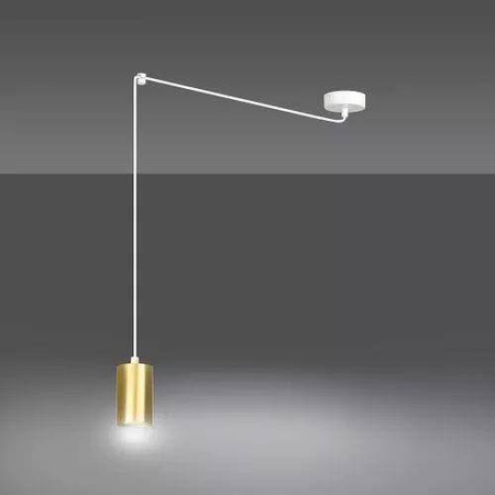 Emibig lampa wisząca Traker 1 GU10 biało/złota 527/1