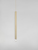 Luces Exclusivas lampa wisząca LED Bajan Ø 4,5 cm E27 1x12W IP20 wys. klosza 70 cm złota LE43384
