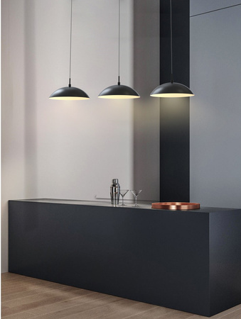 Aviano Lighting lampa wisząca LED Rosskoff ściemnialna 29W 3300lm 3000K czarno/złota 7001-304