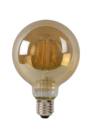 Lucide żarówka LED G95 E27 Filament 5W 550LM 2700K bursztynowa 49069/05/62
