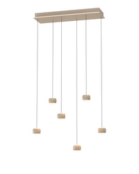 Aviano Lighting lampa wisząca LED Quiberon ściemnialna 36W 3600lm 3000K piaskowa 7039-613