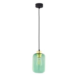 TK Lighting lampa wisząca Marco E27 czarno/złota 6696