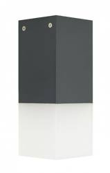 Su-ma plafon zewnętrzny Cube E27 popielaty IP44 CB-S DG