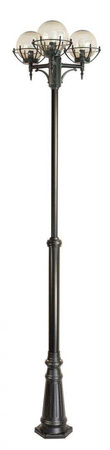 Su-ma latarnia Kule z koszykiem 200 3xE27 czarna/patyna 180-280cm IP43 OGMWN 3 KPO 200 FU