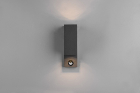 Trio kinkiet zewnętrzny z czujnikiem ruchu Roya 2xGU10 antracytowy IP54 214269242