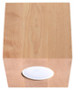 Sollux plafon Quad GU10 naturalne drewno SL.0493