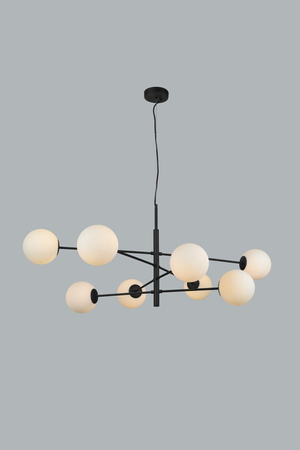 Azzardo żyrandol / lampa wisząca Oviedo 8 8xG9 czarna AZ4422