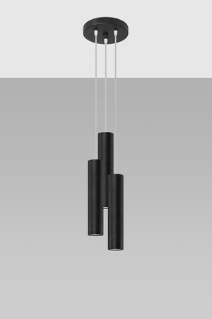 Sollux lampa wisząca Lagos 3P 3xGU10 czarna SL.1079