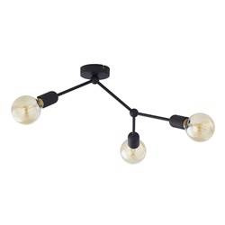 TK Lighting plafon Fantasy 3xE27 czarny/patyna 3128