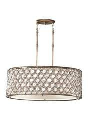 Elstead żyrandol / lampa wisząca Lucia 3xE27 srebrna FE-LUCIA-P-A