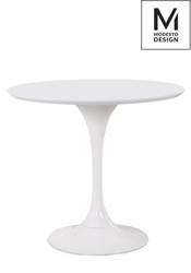 Modesto Design stół Tulip Ø90 biały MDF, metal T1020.WHITE