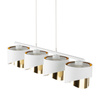 TK Lighting lampa wisząca Grant 4xE27 biało/złota 4822