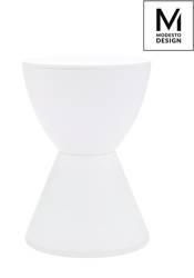 Modesto Design stołek Tamburo biały polipropylen PP612.WHITE
