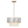 Quintiesse lampa wisząca Reverie 4xE14 złoto/szara QN-REVERIE-4P-CPG