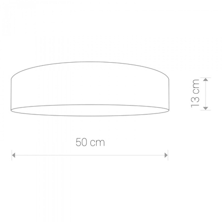 Nowodvorski plafon Turda 3xE27 szary Ø50 8953