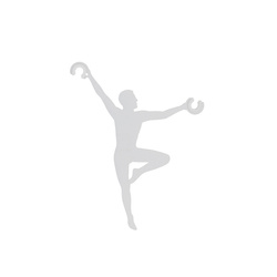 Nowodvorski dekoracyjny uchwyt do przewodu Acrobat biały 11795