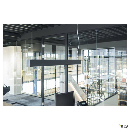 SLV lampa wisząca LED Glenos 43W 3300lm 4000K czarna 1001403