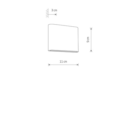 Nowodvorski kinkiet zewnętrzny Semi S 2x3W 300lm 3000K czarny 11363
