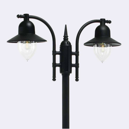 Norlys latarnia Como 2xE27 czarna 249cm IP54 372BL