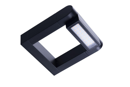 Azzardo kinkiet zewnętrzny LED Frame Wall 8W 800lm 3000K czarny IP65 AZ4308