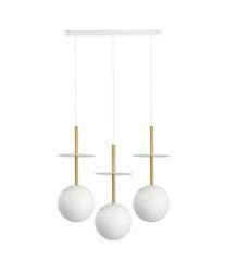 Ummo lampa wisząca potrójna Plaat A 3L 3xE27 biała PLL331P0