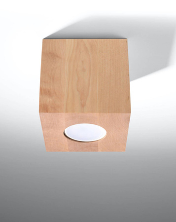 Sollux plafon Quad GU10 naturalne drewno SL.0493