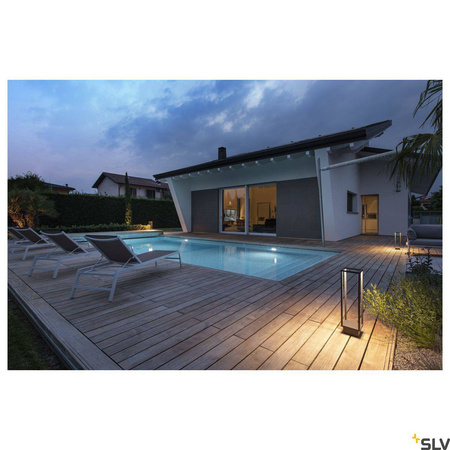 SLV lampa stojąca zewnętrzna LED Quadrulo 7W 340lm 3000K antracytowa 53cm IP55 1005442