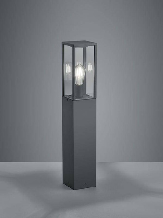Trio lampa stojąca zewnętrzna Garonne E27 antracytowa 80cm IP44 401860142