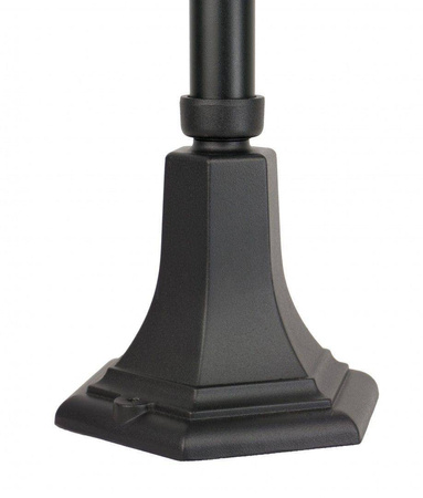 Su-ma lampa stojąca zewnętrzna Retro Classic II E27 czarna/patyna 115cm IP43 K 5002/2/H