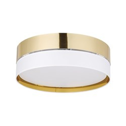 TK Lighting plafon Hilton 3xE27 biało/złoty 4772