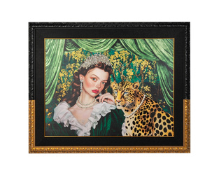 King Home Obraz PEARLS LEOPARD 150x120 cm KH1501100250