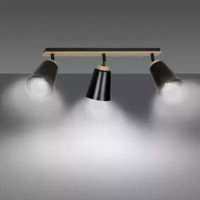 Emibig plafon (reflektorki) Atlas 3 3xE27 czarny 725/3