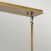 Quintiesse lampa wisząca Linara 5xE27 czarno/mosiężna QN-LINARA-ISLE-BK
