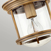 Quintiesse plafon łazienkowy Hadrian E27 brązowy IP44 QN-HADRIAN-MINI-F-BR-CLEAR