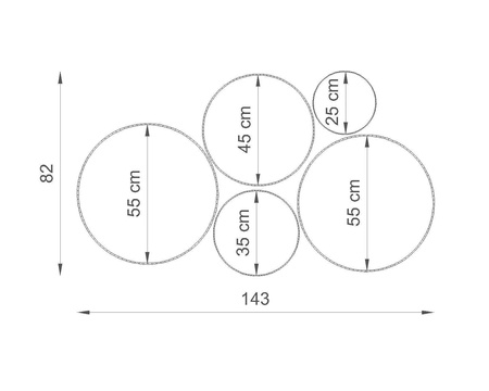 Sollux plafon Arena 25 E27 czarny SL.0127