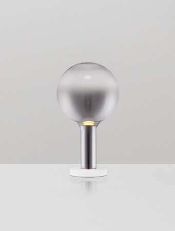 Luces Exclusivas lampa stołowa LED Javier ściemnialna Ø 20 cm 3W 341lm 3000K IP20 wys. 36 cm biało/szara LE44481