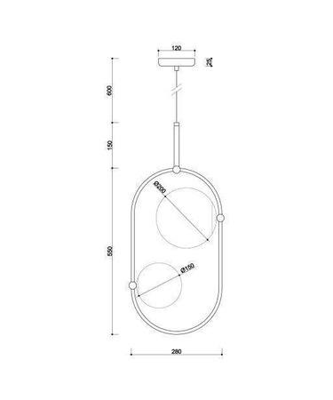 Ummo lampa wisząca Koban C 2xG9 biała KOC211P0